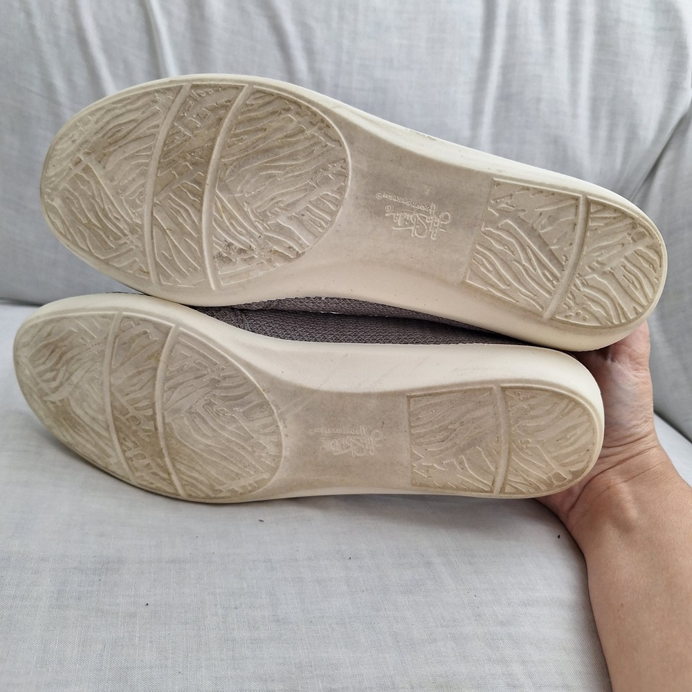 Sneakers Shoes LifeStride Grey 10W Slip On Next Level Women Tan Athleisure - Picture 2 of 10